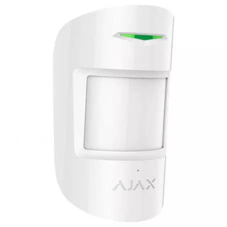 Détecteur de mouvement et bris de vitre sans fil hors animaux Ajax CombiProtect Jeweller blanc pour alarme Ajax thumbnail 3