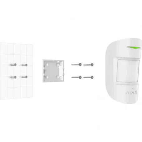 Détecteur de mouvement et bris de vitre sans fil hors animaux Ajax CombiProtect Jeweller blanc pour alarme Ajax thumbnail 5