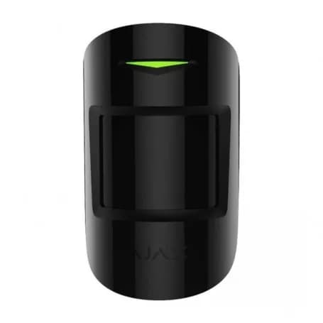 Détecteur de mouvement et bris de vitre sans fil hors animaux Ajax CombiProtect Jeweller noir pour alarme Ajax