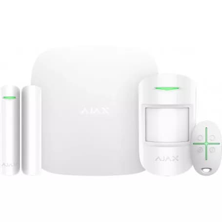 Kit alarme maison sans fil Ajax StarterKit Jeweller blanc jusqu'à 100 dispositifs 2