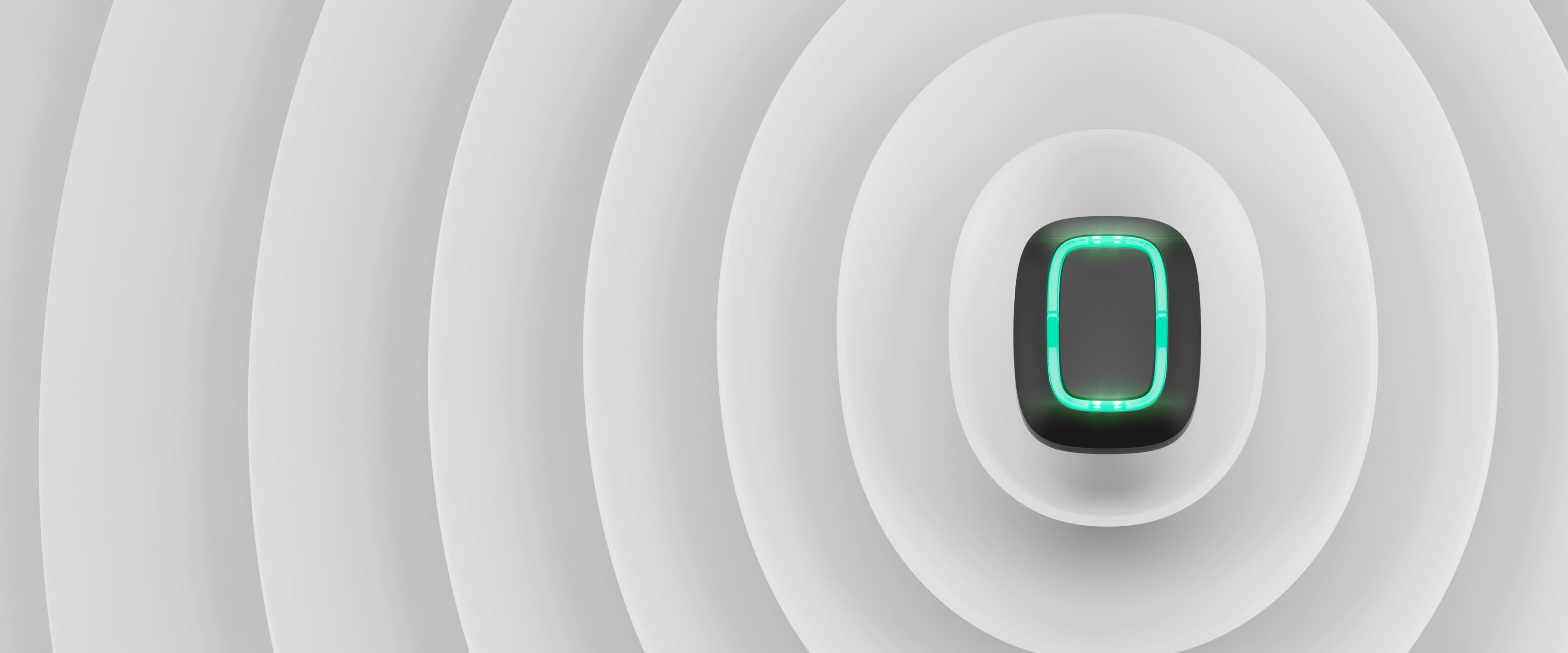 Bouton d'alerte sans fil pour alarme connectée Ajax Button blanc