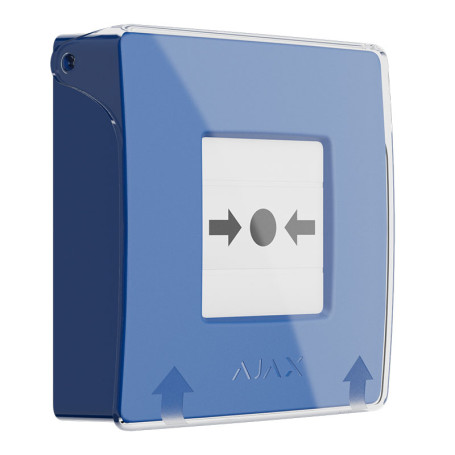 Bouton manuel incendie sans fil Ajax ManualCallPoint (Blue) Jeweller système alarme feu et évacuation thumbnail 2