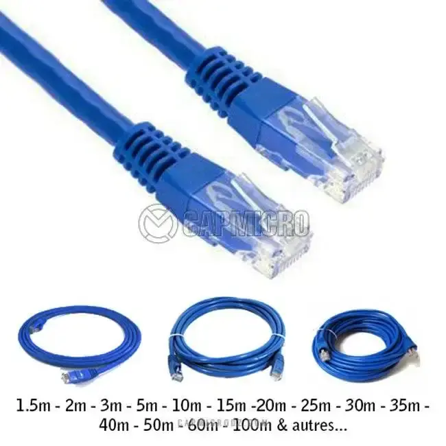Câble réseau 30m cat6 UTP