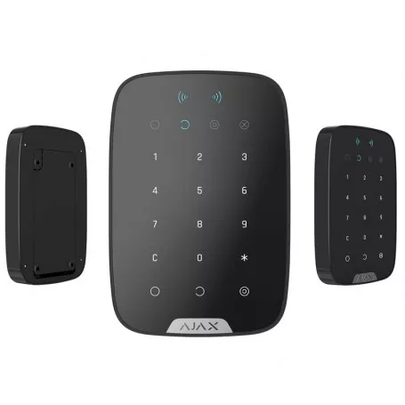 Clavier tactile sans fil noir Ajax Keypad Plus Jeweller avec lecteur de badge thumbnail 4