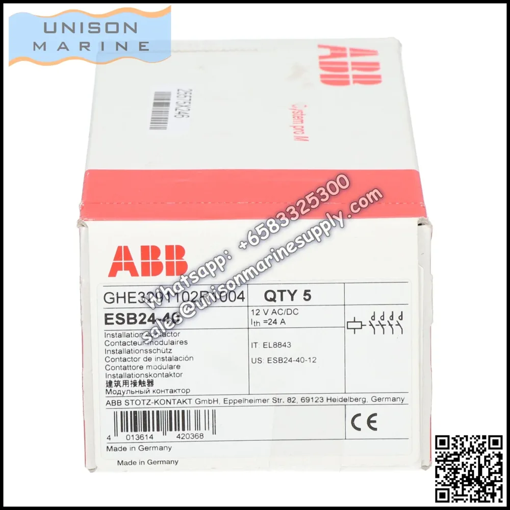 Contacteur Modulaire ABB ESB24-40 24A 4NO Installation