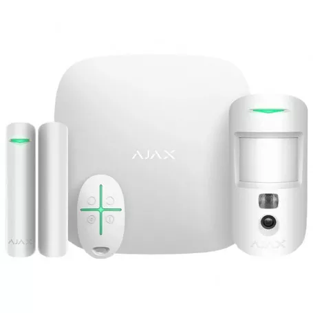 Kit alarme sans fil vidéo WIFI et 4G Ajax StarterKit Cam Plus jusqu'à 200 dispositifs