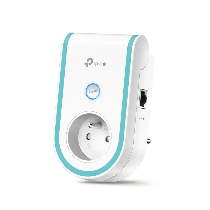 RE360(FR) – Répéteur WiFi / Point d'accès WiFi 5 (AC1200 Mbps) + prise gigogne (fr) + 1 port Ethernet Gigabit
