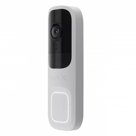 Sonnette vidéo sans fil 4MP avec détection par intelligence artificielle Ajax DoorBell blanc Jeweller thumbnail 2